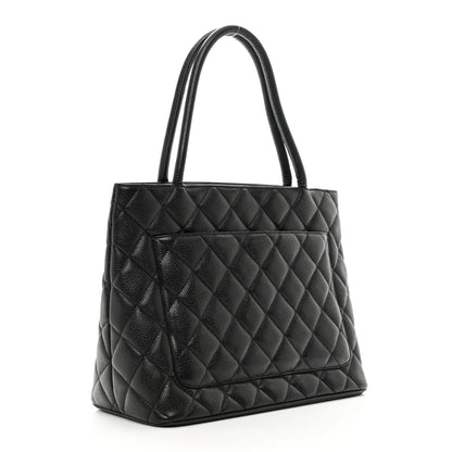 Chanel Caviar Quilted Medallion Tote Black 3 of 10