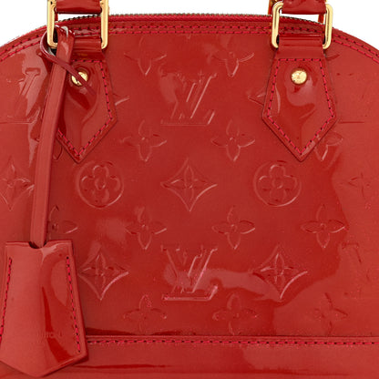 Louis Vuitton Vernis Alma BB Pomme D'Amour 7 of 9