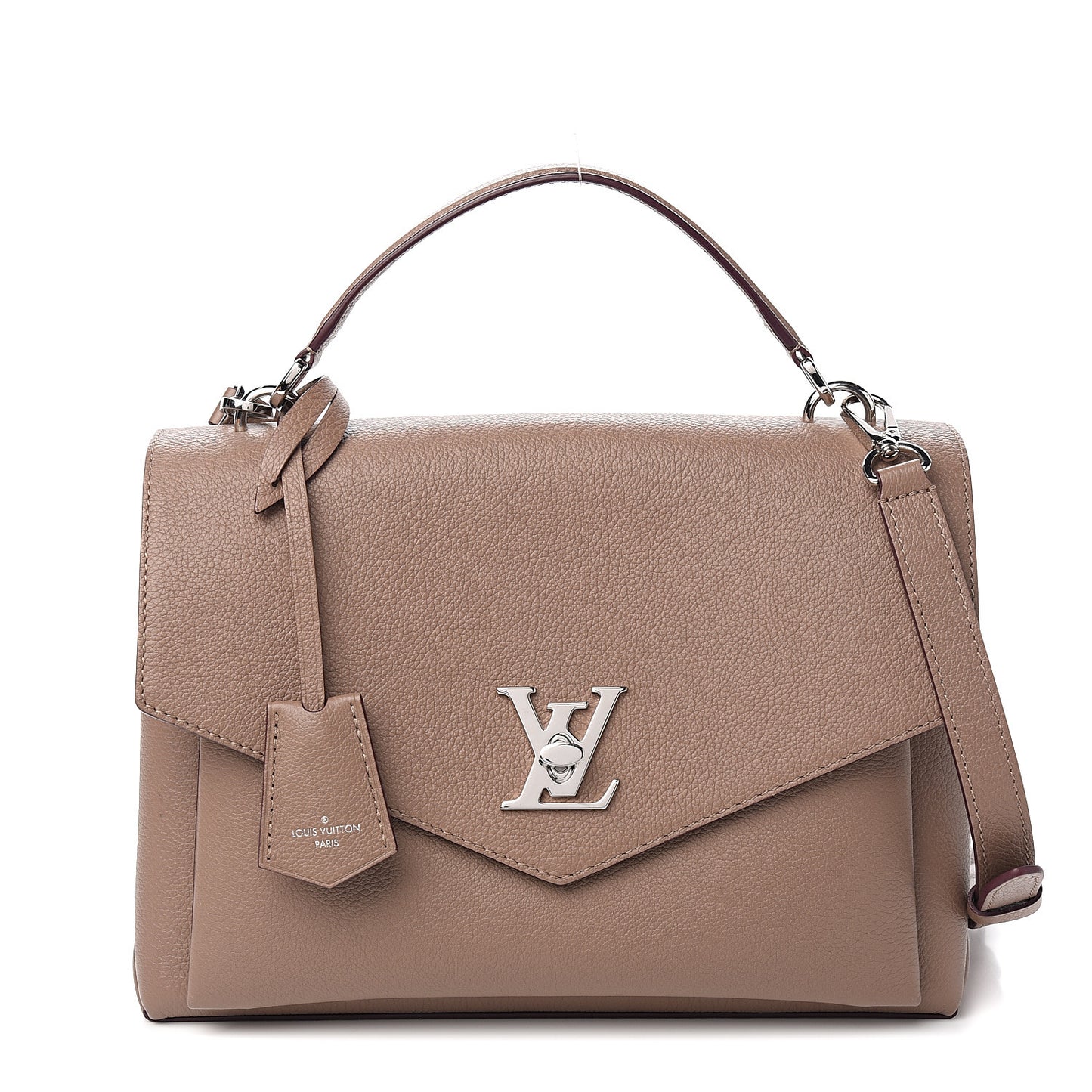 Soft Calfskin My Lockme Top Handle Taupe Glace