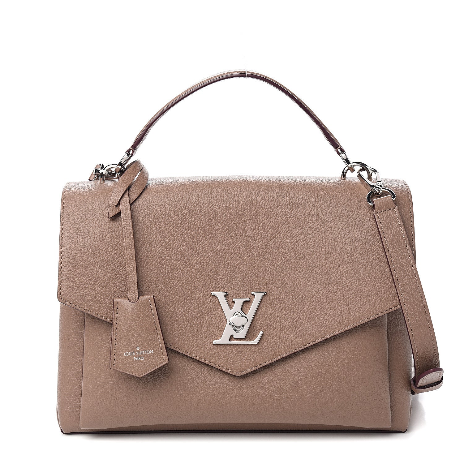 Louis Vuitton Soft Calfskin My Lockme Top Handle Taupe Glace 1 of 9
