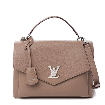 Louis Vuitton Soft Calfskin My Lockme Top Handle Taupe Glace 1 of 9