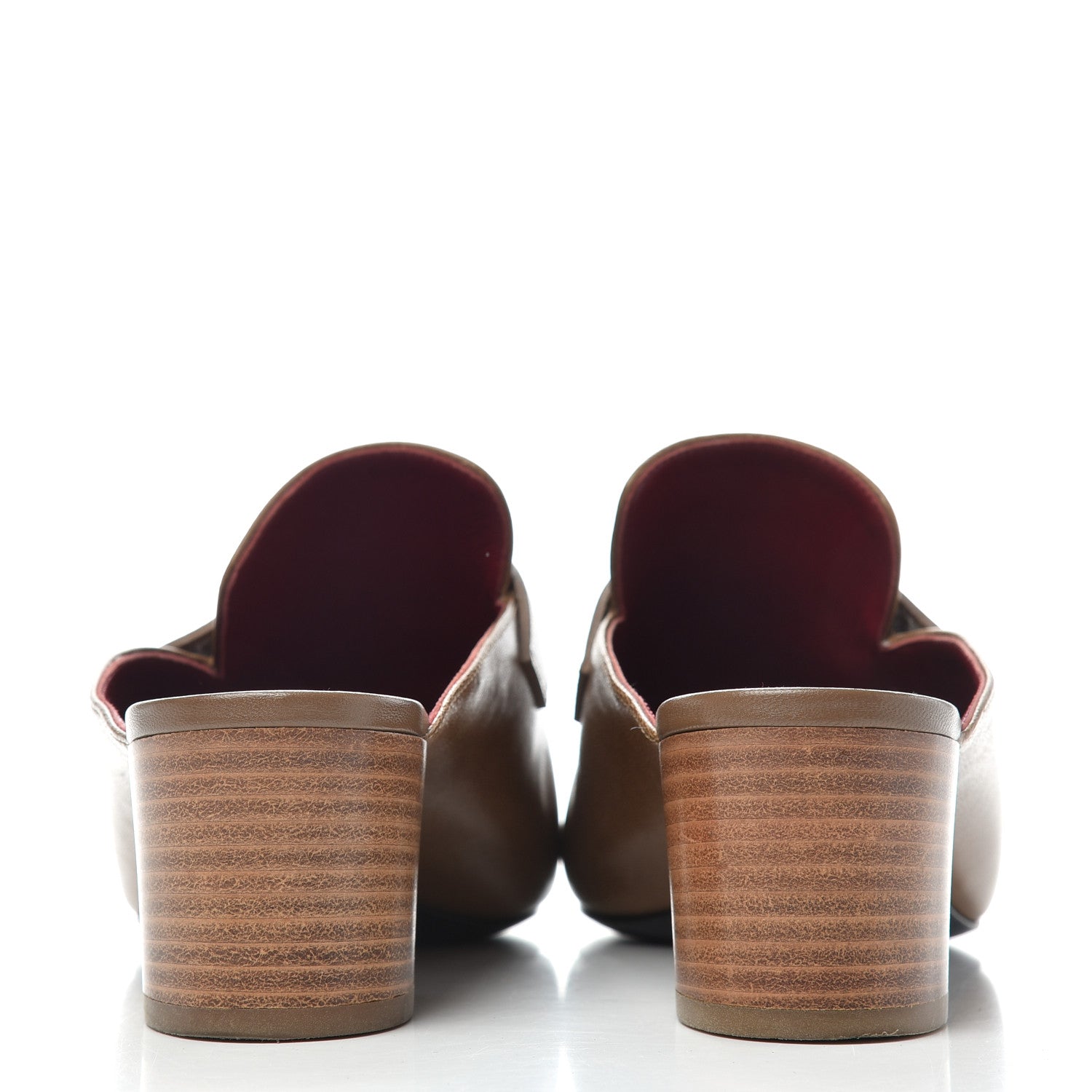 Hermes Goatskin Paradis Mules 38 Taupe 7 of 10