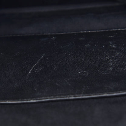 Saint Laurent Crinkled Calfskin Matelasse Monogram Large Niki Chain Satchel Deep Marine 11 of 14