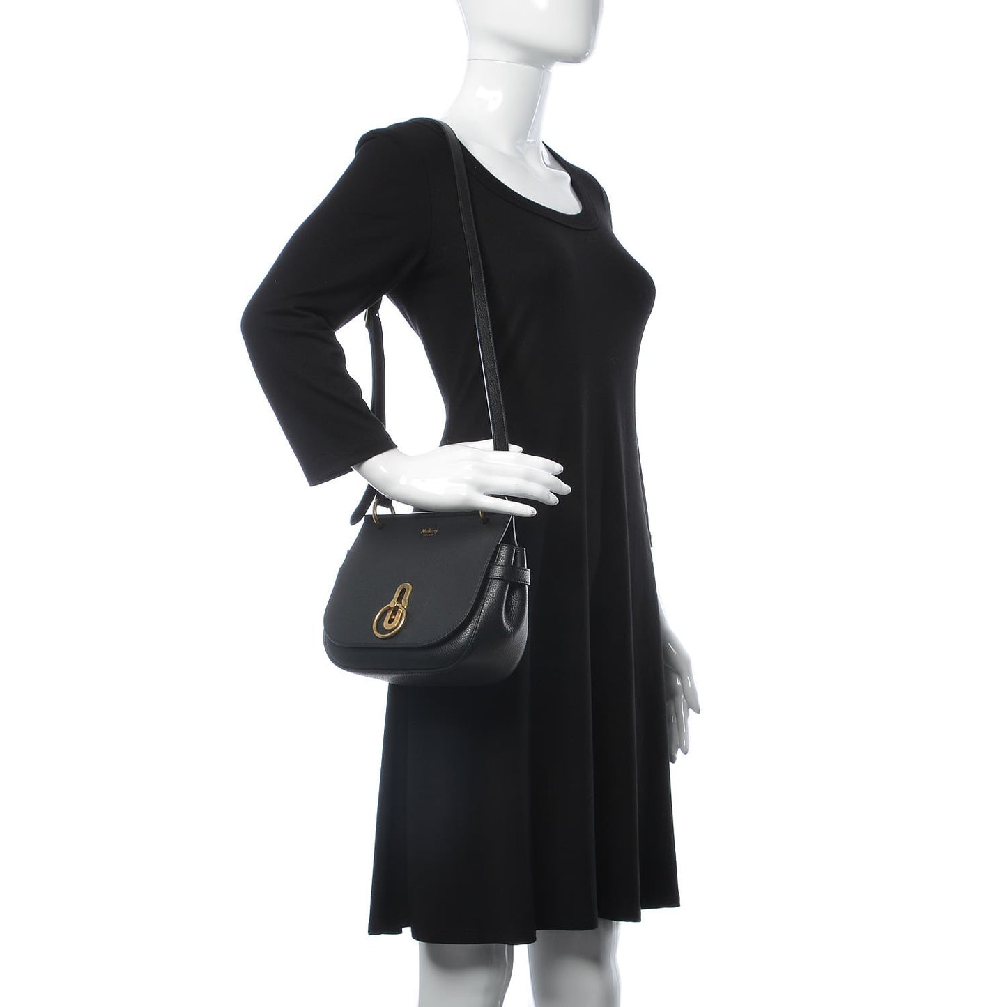 Small Classic Grain Small Amberley Satchel Black