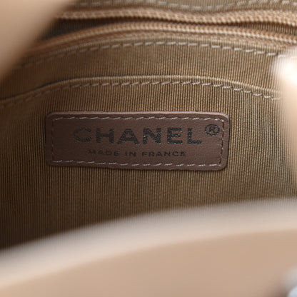 Chanel Lambskin Quilted Small CC Chain Bucket Drawstring Bag Light Beige 6 of 9