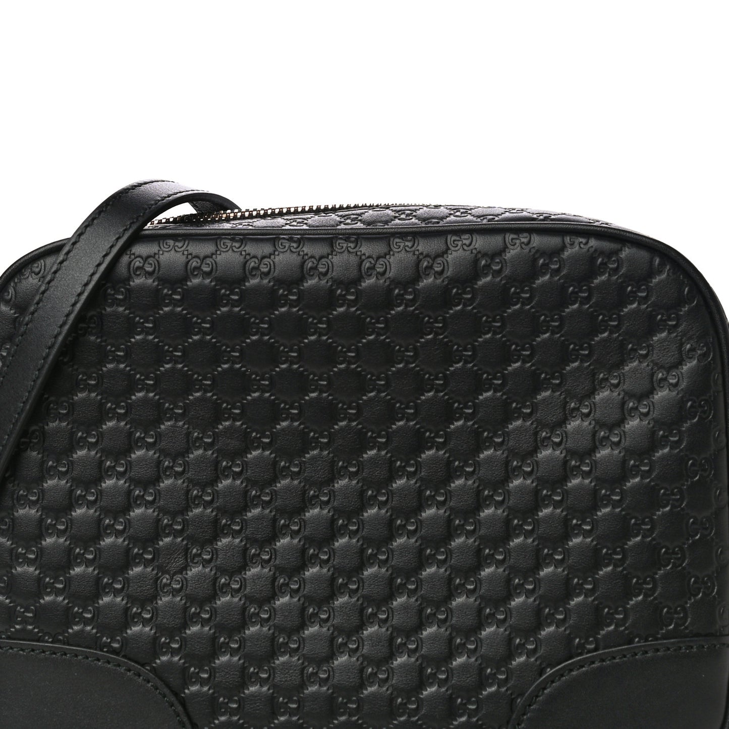 Microguccissima Mini Bree Messenger Bag Black