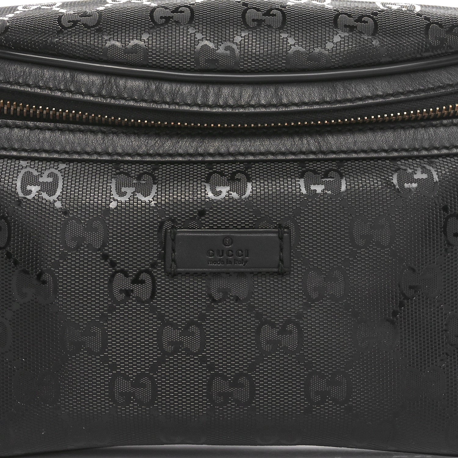 Gucci Imprime Monogram Belt Bag Black 8 of 10