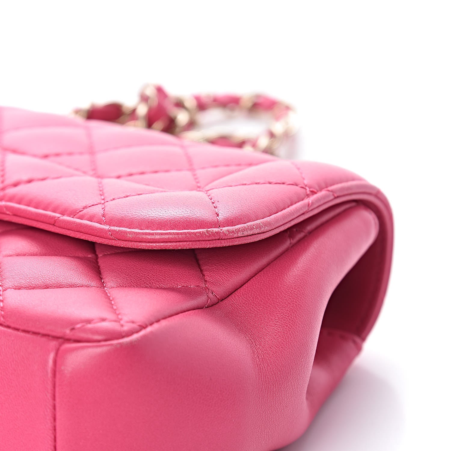 Chanel Lambskin Quilted Mini Mademoiselle Chic Flap Pink 13 of 15