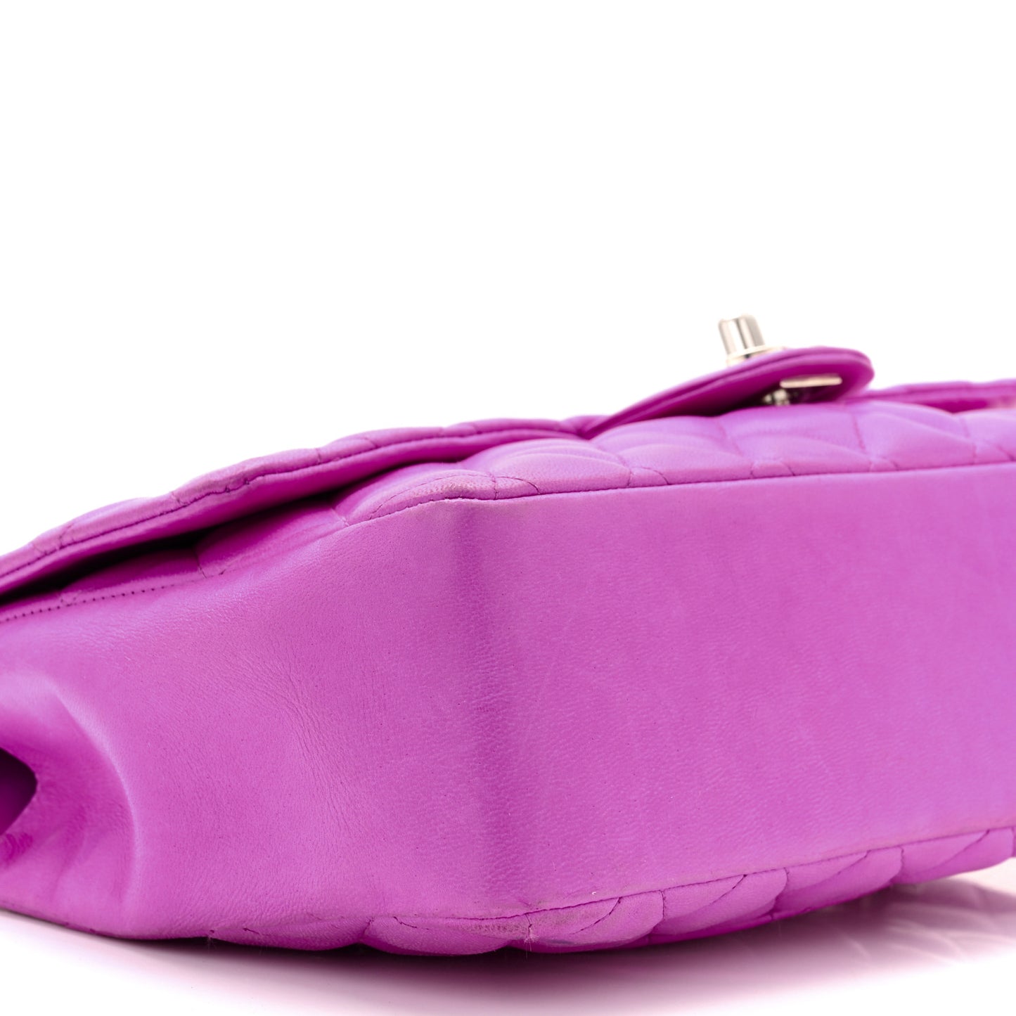 Lambskin Heart Valentine Medium Flap Fuchsia