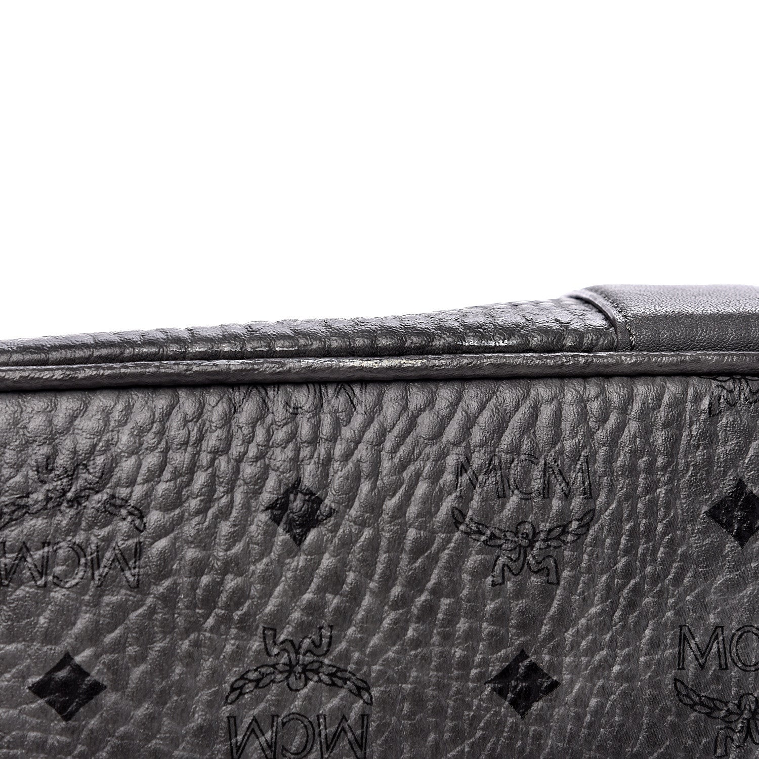 MCM Visetos Medium Liz Reversible Shopper Tote Phantom Grey 12 of 19