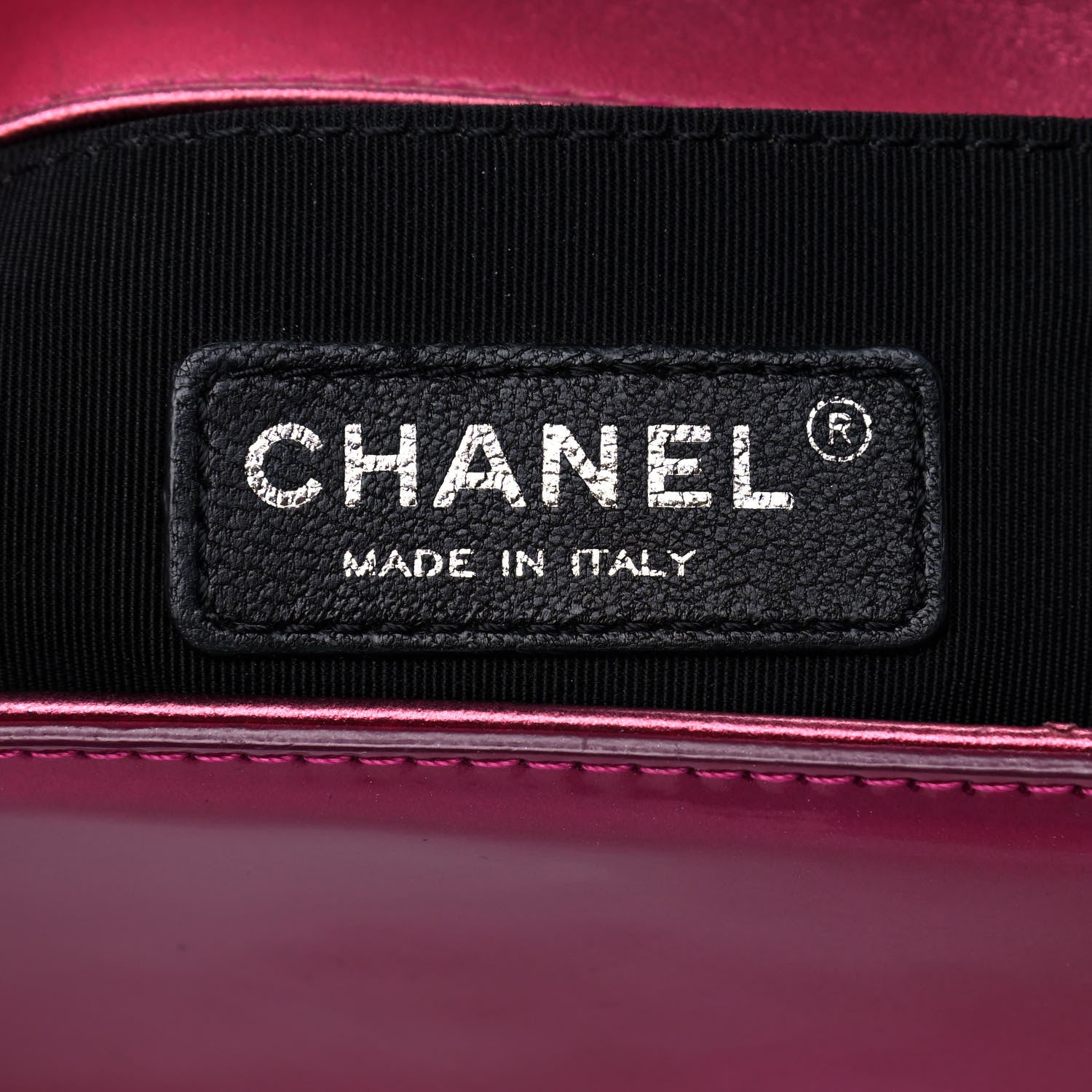 Chanel Metallic Patent Calfskin Quilted Medium Boy Flap Pink 6 of 10