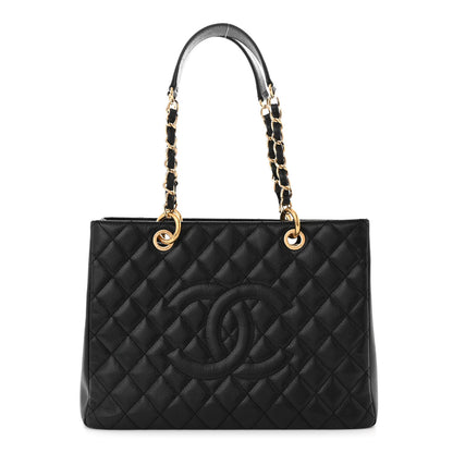 Chanel Caviar Quilted Grand Shopping Tote GST Black 1 of 11