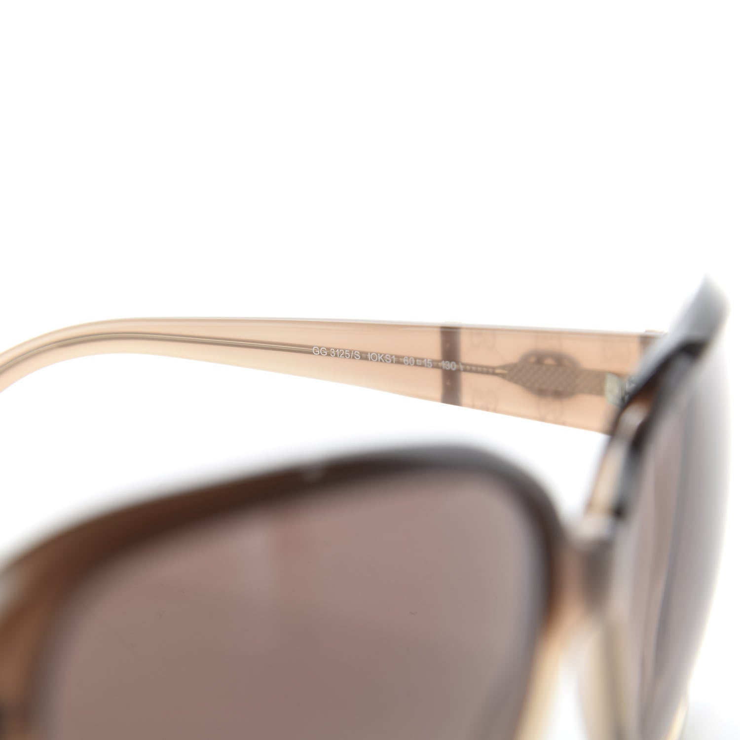 Gucci Acetate Square Frame Sunglasses GG3125S Brown 6 of 7