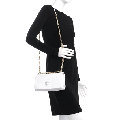 Versace Nappa Palazzo Sultan Shoulder Bag White 2 of 7