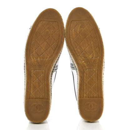 Chanel Mesh Grosgrain CC Espadrilles 41 Grey 5 of 6