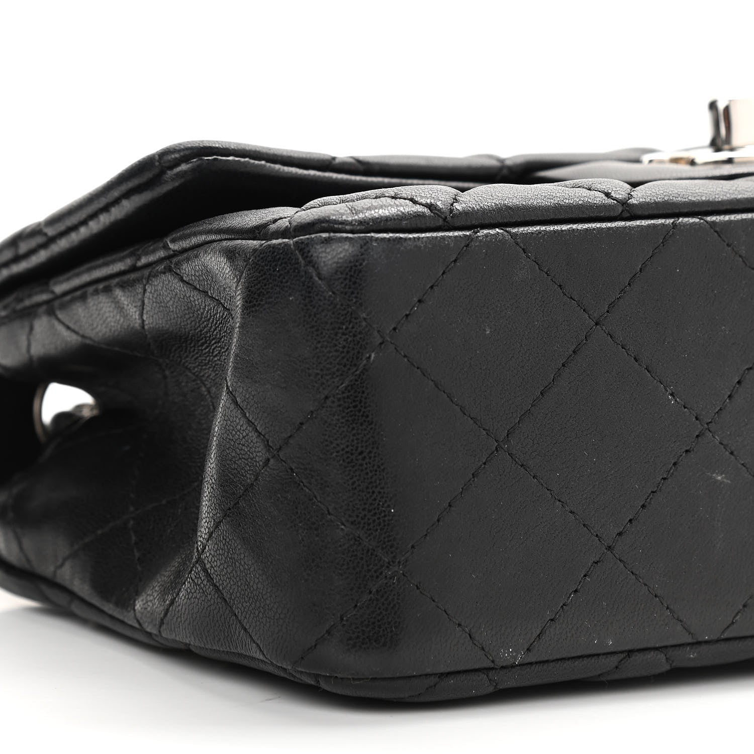 Chanel Lambskin Quilted Mini Rectangular Flap Black 5 of 10