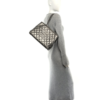 Chanel Metallic Calfskin Small Chain Me Tote Silver 2 of 11