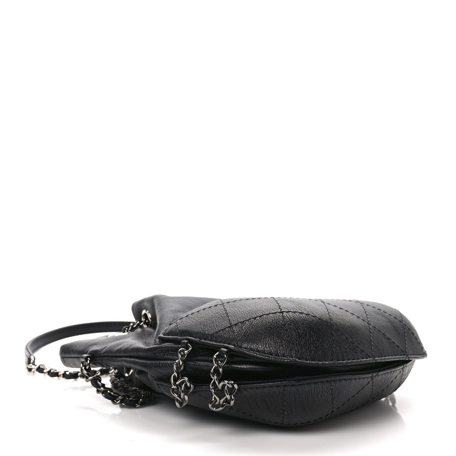 Chanel Calfskin Quilted Small Gabrielle Bucket Black 4 of 9