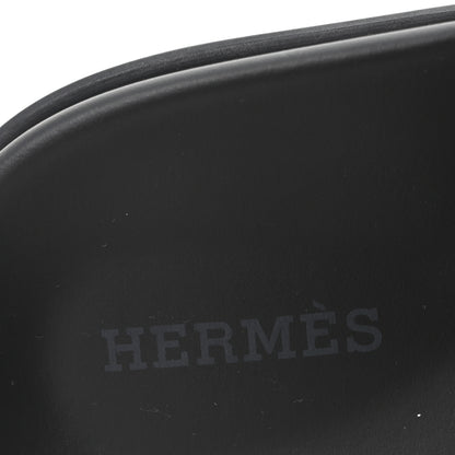Hermes Metallic Nappa Extra Sandals 37 Black Gold 8 of 10