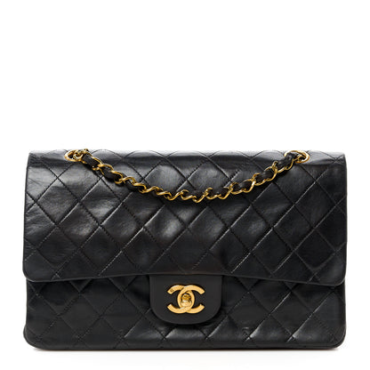 Chanel Lambskin Quilted Medium Double Flap Black 1 of 12