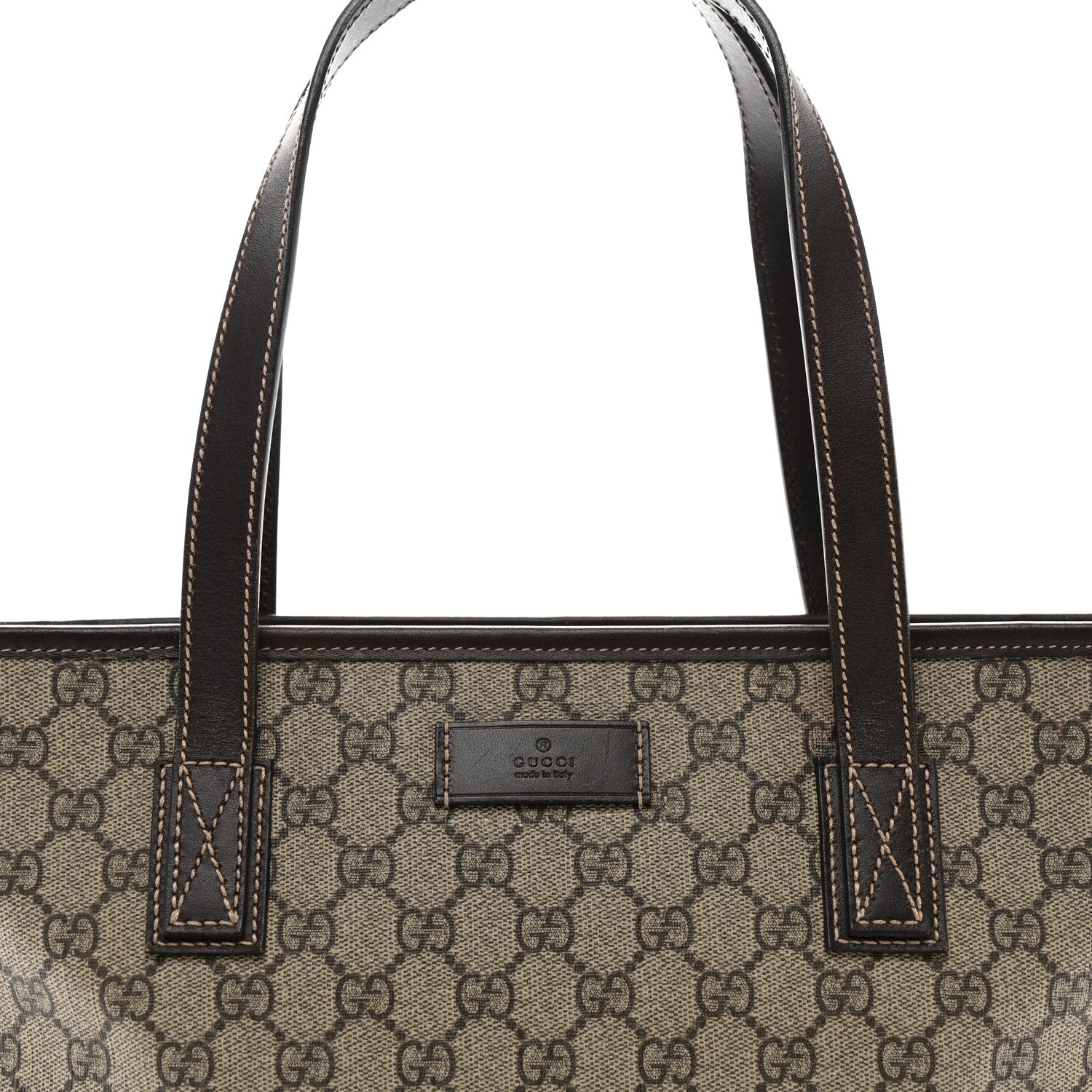 Gucci GG Supreme Monogram Small Joy Tote Dark Brown 8 of 11