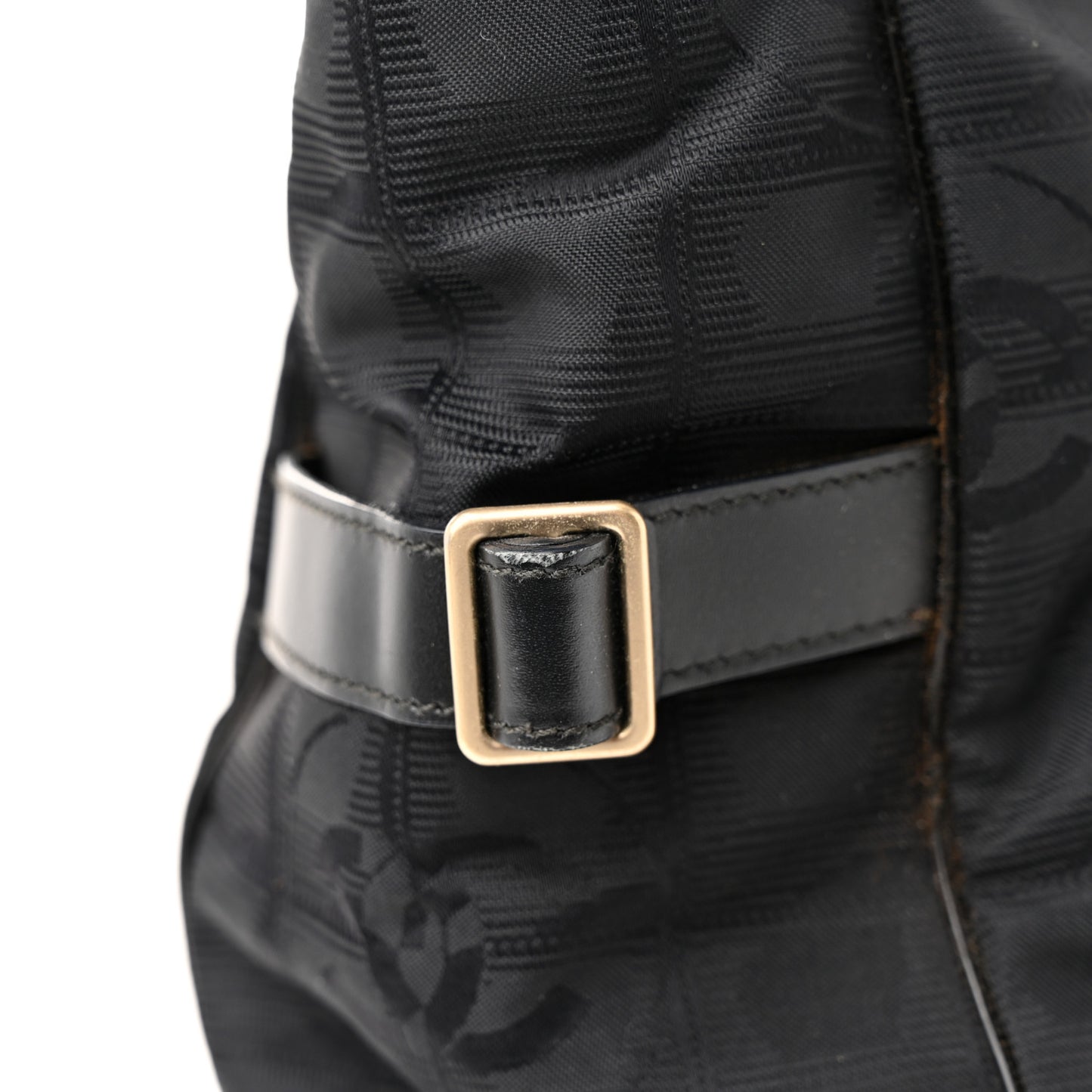 Nylon Large Travel Tote Black