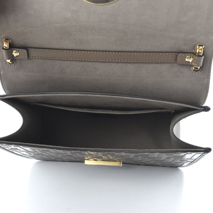 Fendi Vitello Century F is Fendi Bi-Color FF 1974 Embossed Kan I Shoulder Bag Maya Black 6 of 12