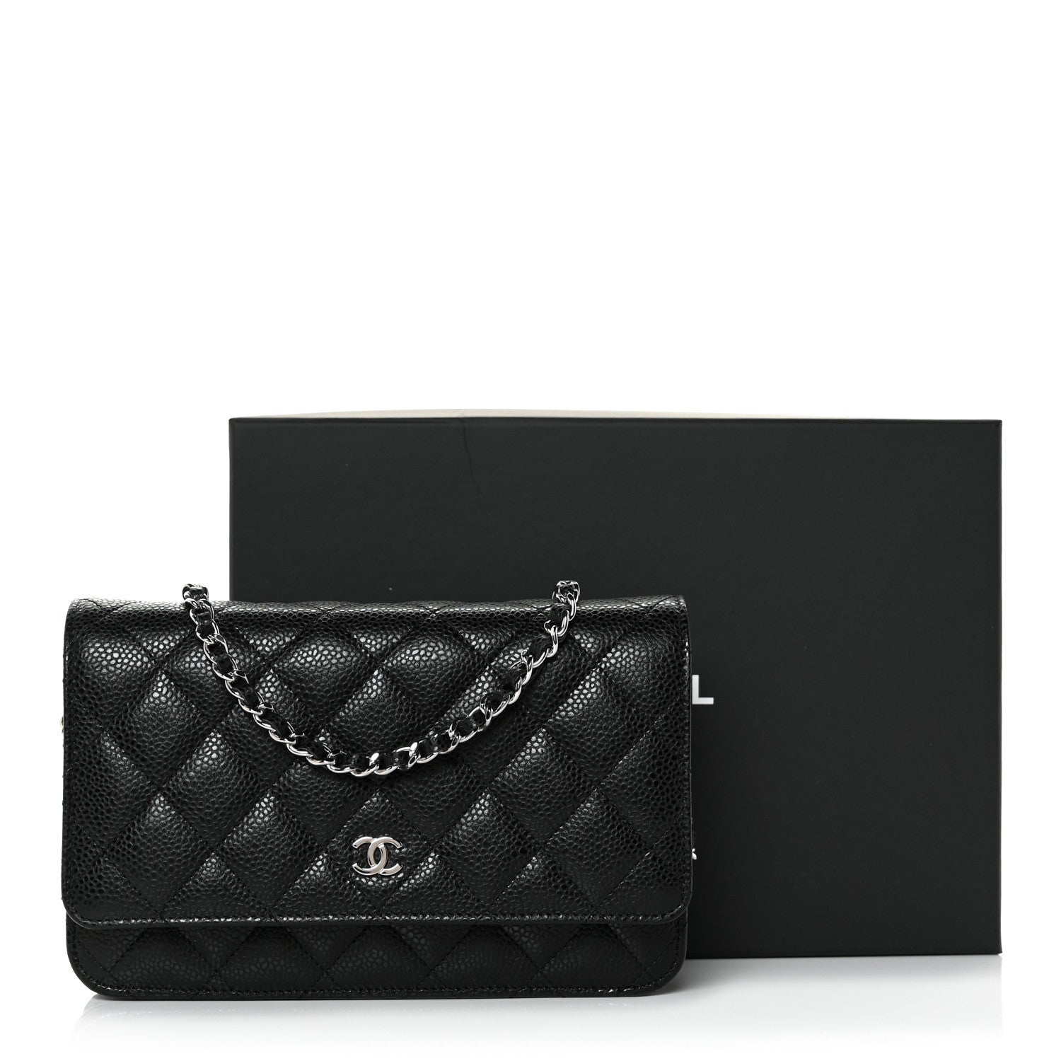 Chanel Caviar Quilted Wallet On Chain WOC Black 11 of 11