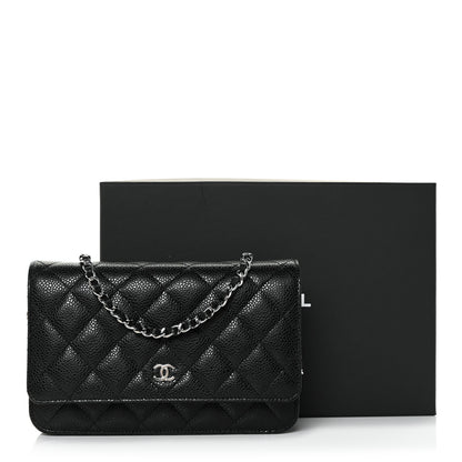 Chanel Caviar Quilted Wallet On Chain WOC Black 11 of 11