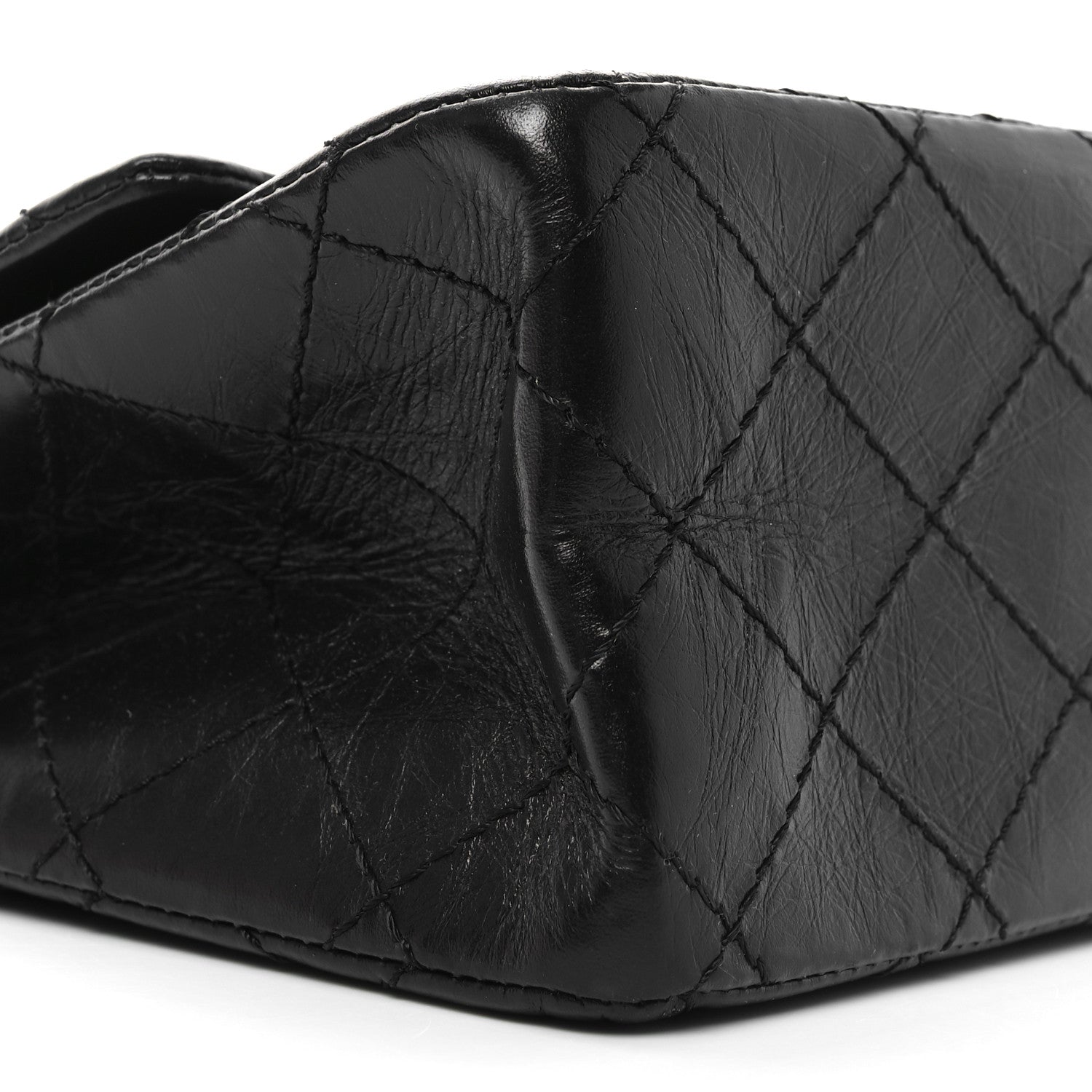 Chanel Aged Calfskin Quilted 2.55 Reissue 226 Flap So Black 9 of 11