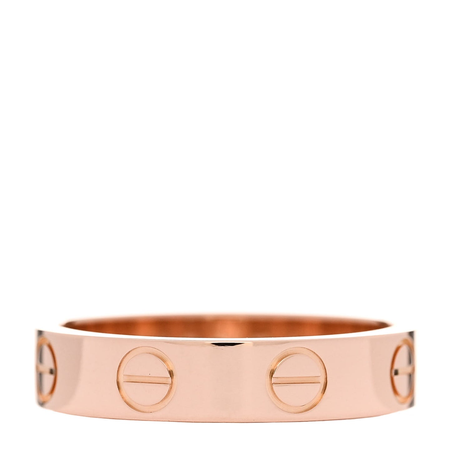 18K Pink Gold 3.5mm LOVE Wedding Band Ring 47 4
