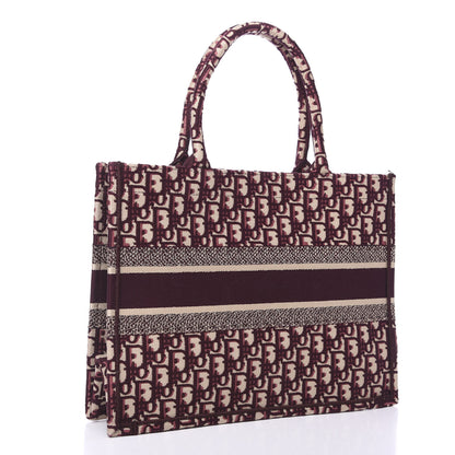 Christian Dior Oblique Medium Book Tote Burgundy Multicolor 2 of 10