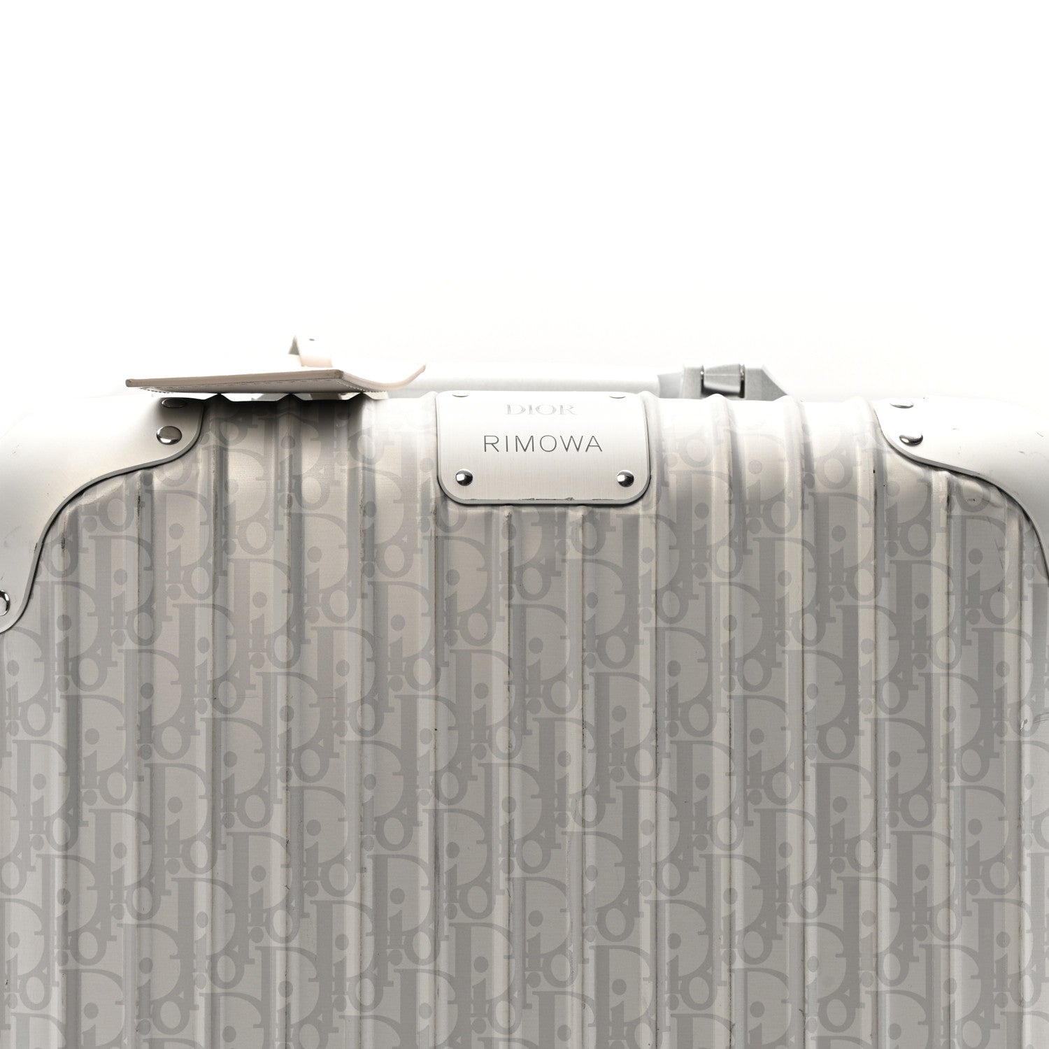 Christian Dior X RIMOWA Aluminum Gradient Cabin Luggage Silver
