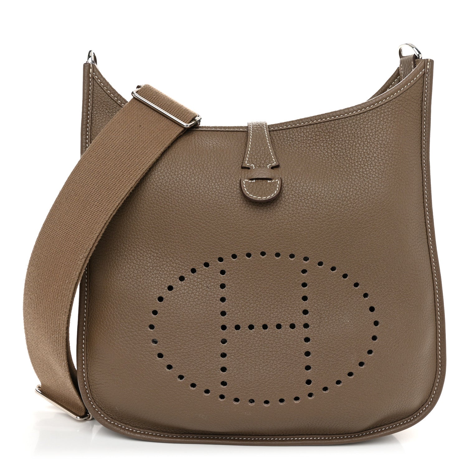 Hermes Taurillon Clemence Evelyne III PM Etoupe 3 of 12