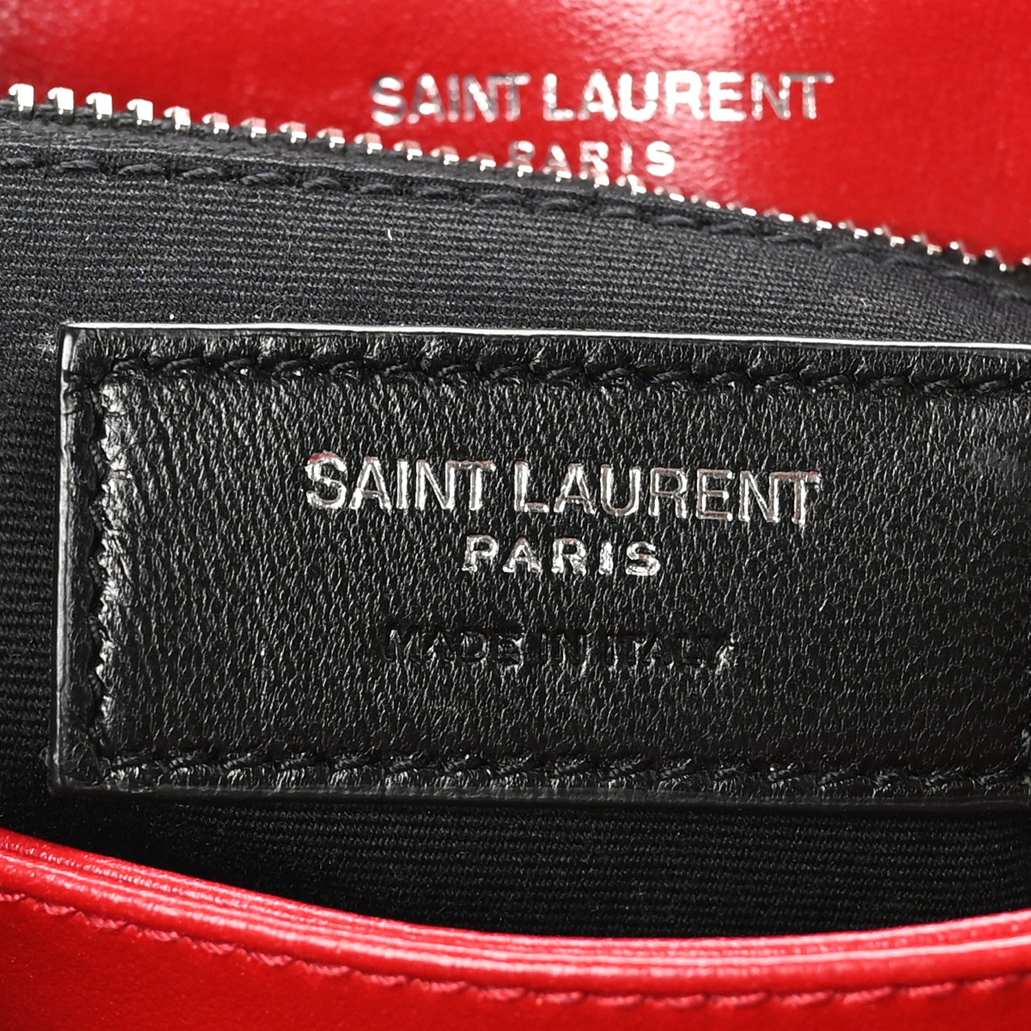 Saint Laurent Calfskin Y Quilted Monogram Toy Loulou Crossbody Bag New Lipstick 6 of 10