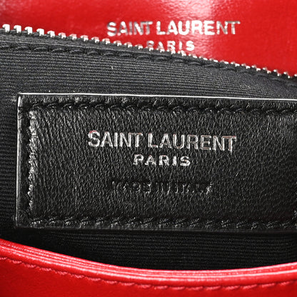 Saint Laurent Calfskin Y Quilted Monogram Toy Loulou Crossbody Bag New Lipstick 6 of 10
