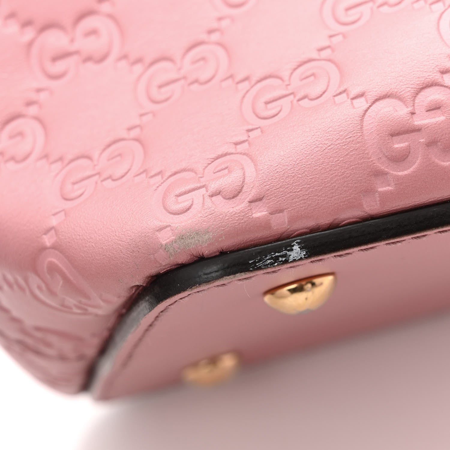 Gucci Guccissima Signature Linea A Foldover Tote Rose Baby Candy 11 of 13