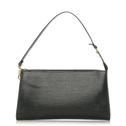 Louis Vuitton Epi Pochette Accessories 24 Black 1 of 6