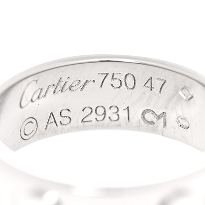 Cartier 18K White Gold 5.5mm LOVE Ring 47 4 4 of 4