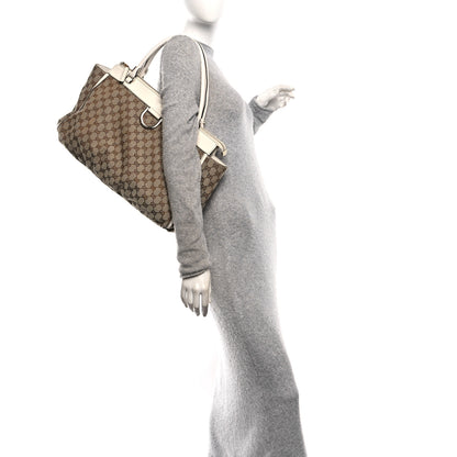 Gucci Monogram D Gold Tote  White 2 of 10