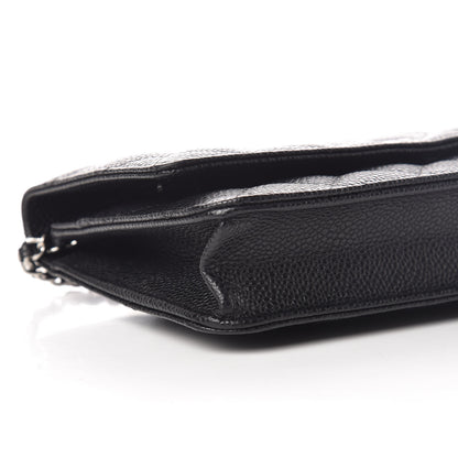 Chanel Caviar Quilted Wallet On Chain WOC Black 5 of 10