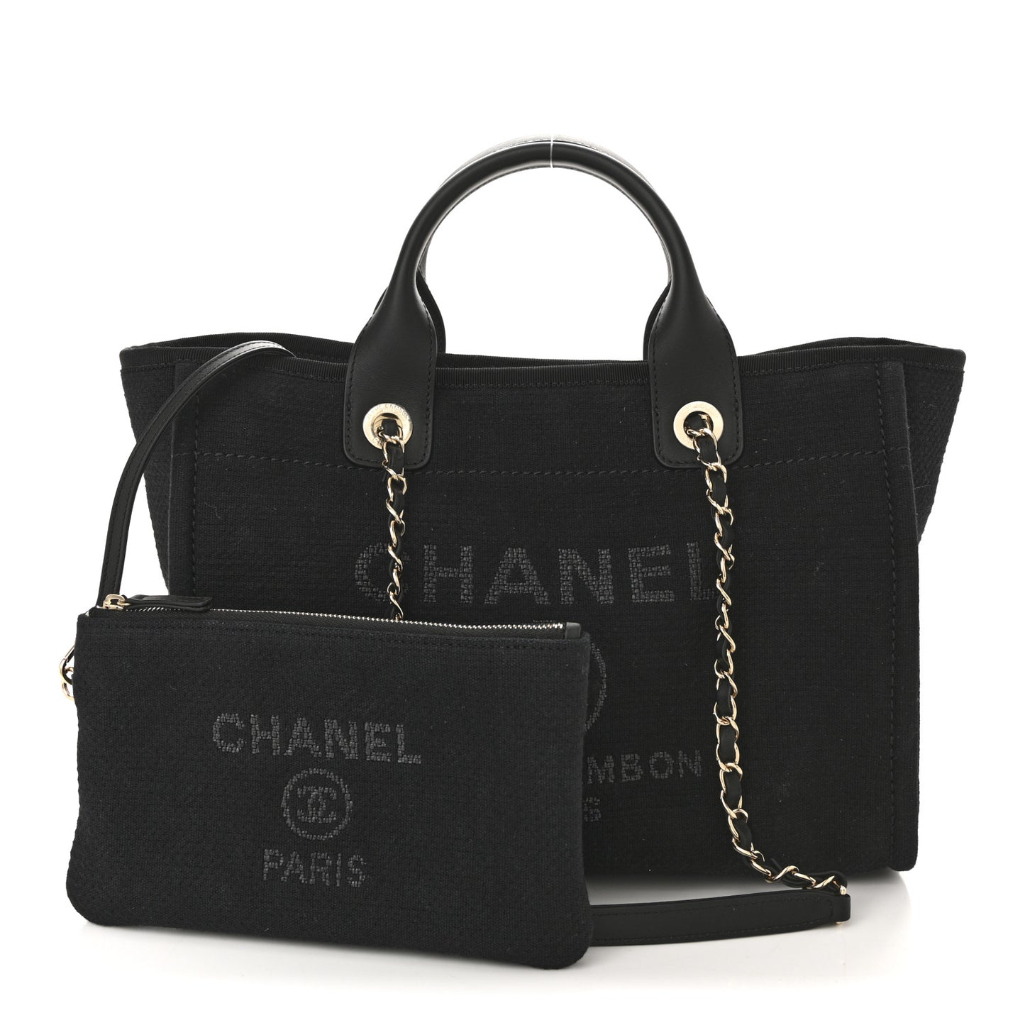 Mixed Fibers Small Deauville Tote Black