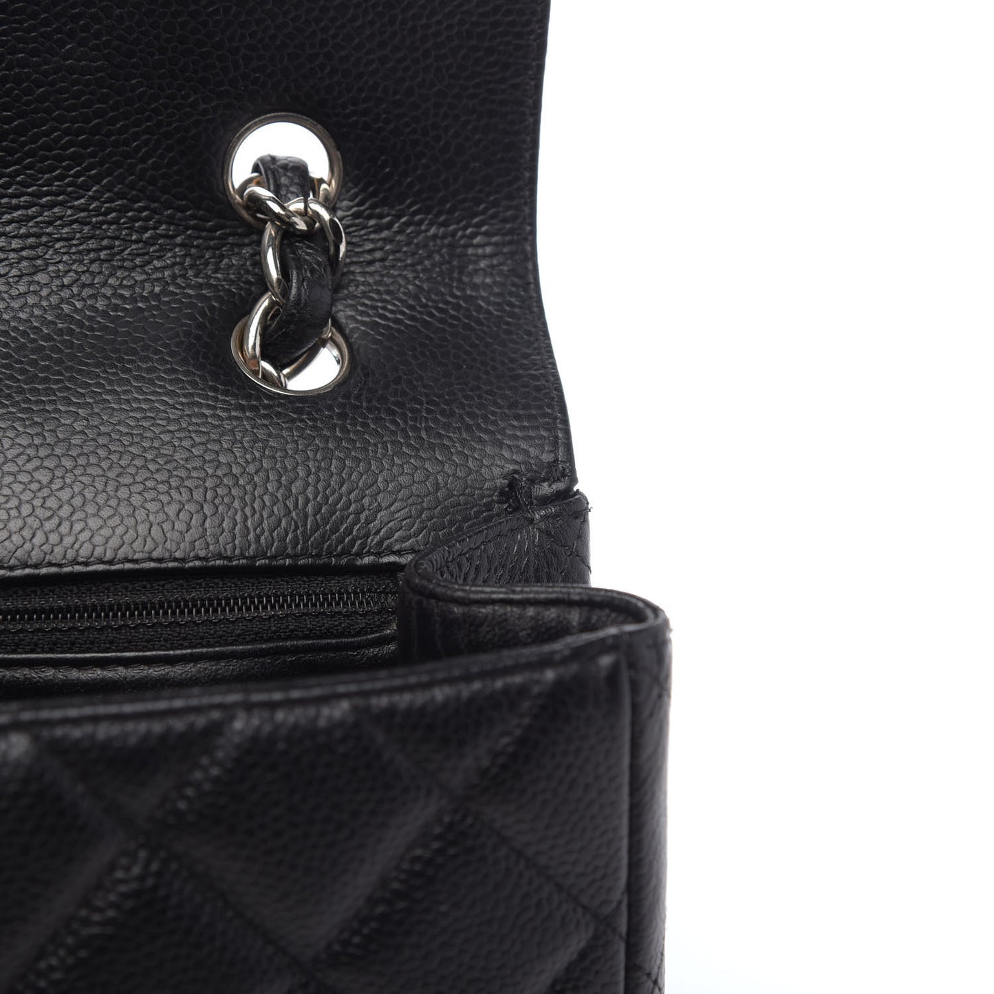 Caviar Quilted Maxi Single Flap Black
