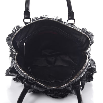 Valentino Garavani Nappa Pleated Petale Dome Tote Black 5 of 10