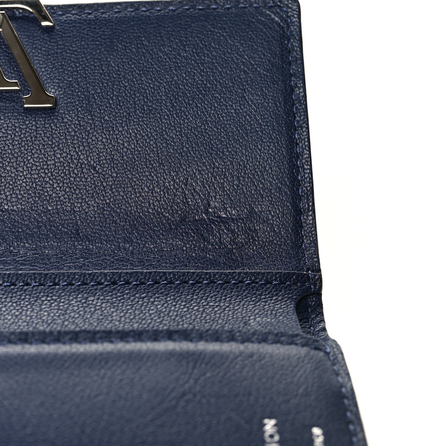 Louis Vuitton Crocodile Capucines Compact Wallet Saphir 9 of 10