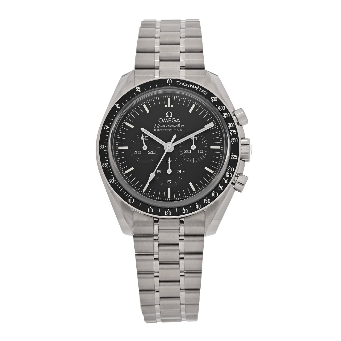 Stainless Steel 42mm Speedmaster Moonwatch Professional Chronograph Manual Winding Watch Black 310.30.42.50.01.002