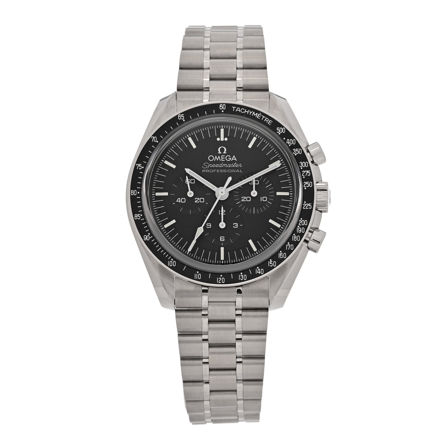 Omega Stainless Steel 42mm Speedmaster Moonwatch Professional Chronograph Manual Winding Watch Black 310.30.42.50.01.002 1 of 5