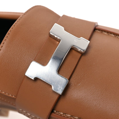 Hermes Calfskin Womens Faubourg Loafers 37 Naturel 11 of 11