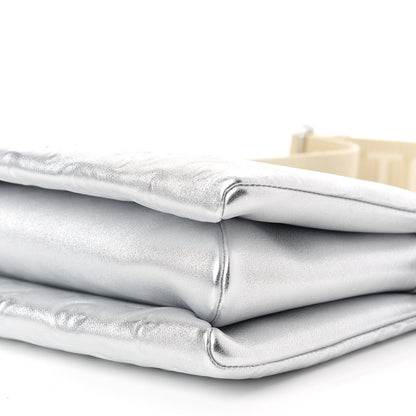 Louis Vuitton Metallic Lambskin Embossed Monogram Coussin PM Silver 8 of 8