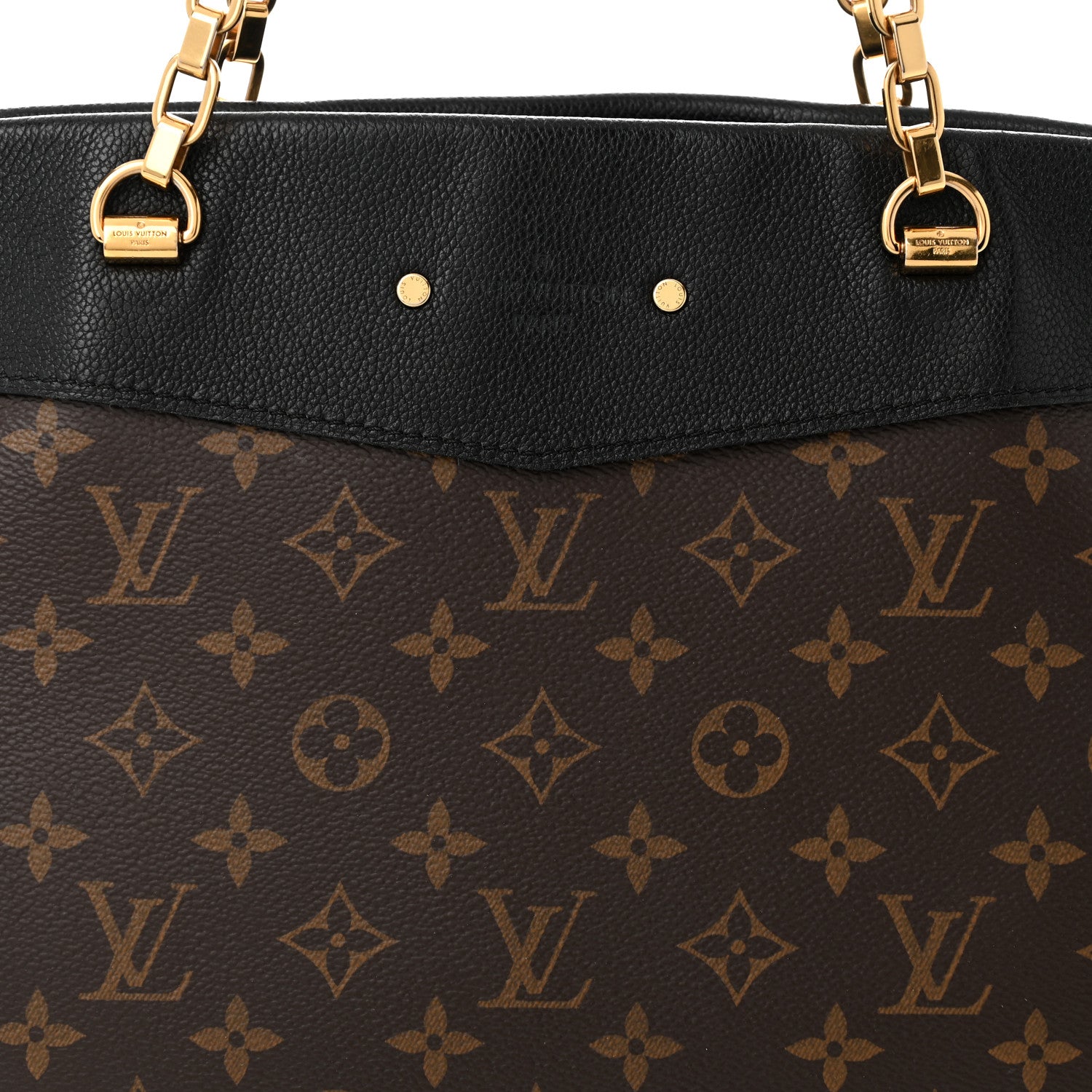 Louis Vuitton Monogram Pallas Shopper Black 8 of 12